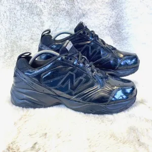 New Balance 624 Mens Sneakers Work Shoes Sz 9.5 Black Dad Grandpa 4E BB624BK