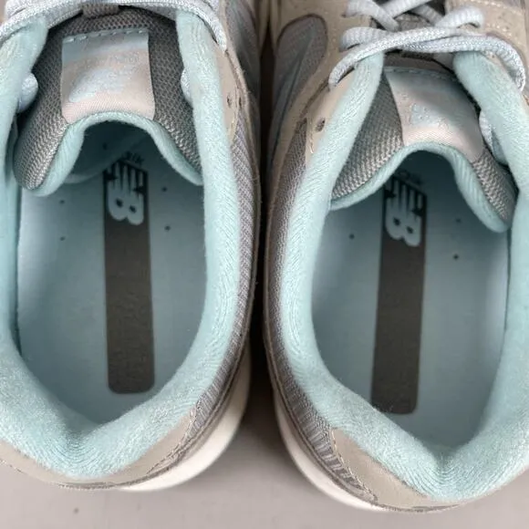 New Balance 877 Women’s Size 7 B Gray Blue Suede Walking Shoes Casual Sneakers