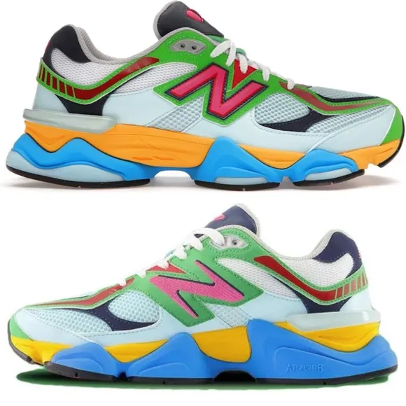 New Balance 9060 Beach Glass Pink Multicolor Sneakers Sz 40