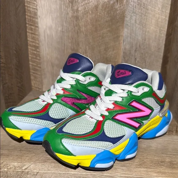 New Balance 9060 Beach Glass Pink Multicolor Sneakers Sz 40