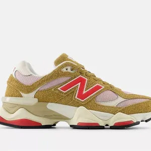 New Balance 9060 Unisex Sneakers - Gold and Red