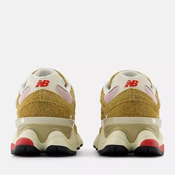 New Balance 9060 Unisex Sneakers - Gold and Red