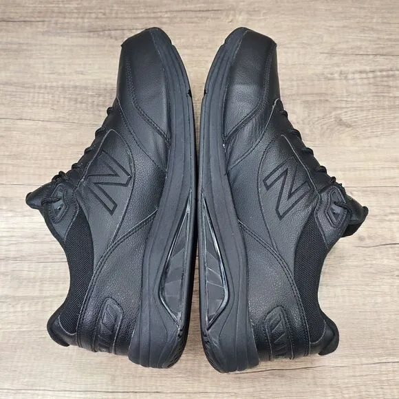 New Balance 928v3 Men’s Size 14 4E Black Leather Walking Shoes (MW928BK3)