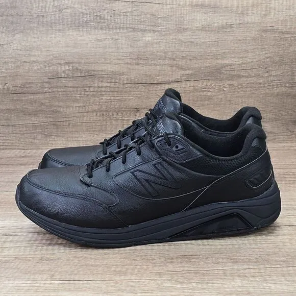 New Balance 928v3 Men’s Size 14 4E Black Leather Walking Shoes (MW928BK3)