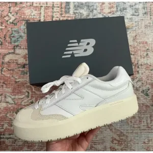 New Balance CT302 White Beige Chunky Leather Shoes Sneakers | Men's Size 12 NIB