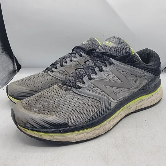 New Balance Fresh Foam 1080 Mens 12 Gray Athletic Shoes Running Walking