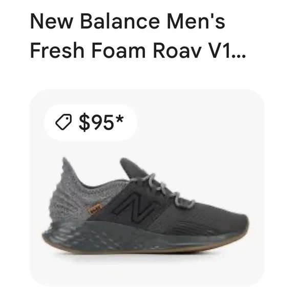 New Balance Fresh Foam Roav Running Shoes Gray Sneakers Mens Size 11