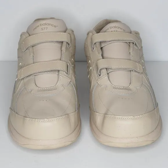 New Balance Men's 577 Walking Shoes Hook and Loop Beige Size 15 4E Wide | AQ
