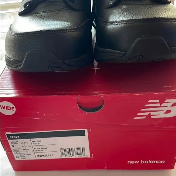 New Balance MW928BK3 Men's Black Walking Strike Path Shoes Size 9 Wide 2E