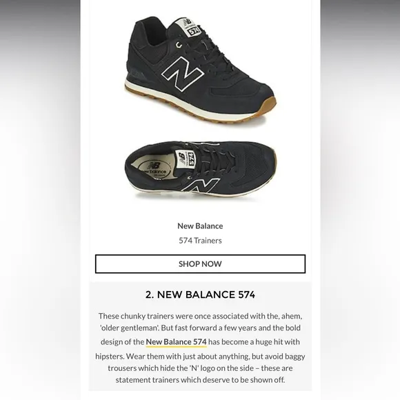 New Balance RARE!! Black and cream NB 574 chunky Trainers are a kids size 3