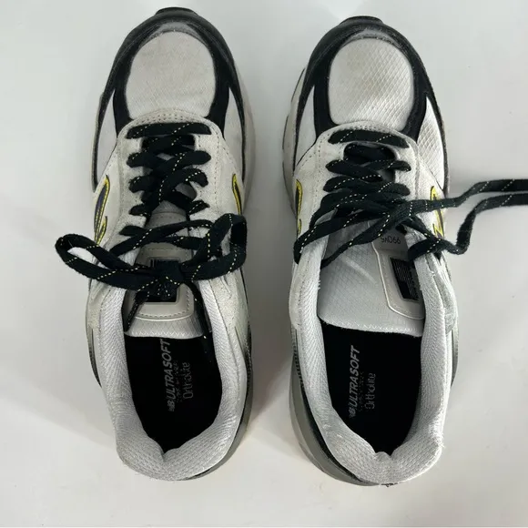 New Balance Shoes Men 8 Silver Black 990 V5 Running Comfort Sneakers Made In USA