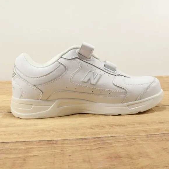 New Balance Shoes Mens 8 4E Extra Wide White Hook Loop Straps Walking 576VW