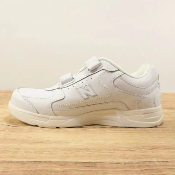 New Balance Shoes Mens 8 4E Extra Wide White Hook Loop Straps Walking 576VW