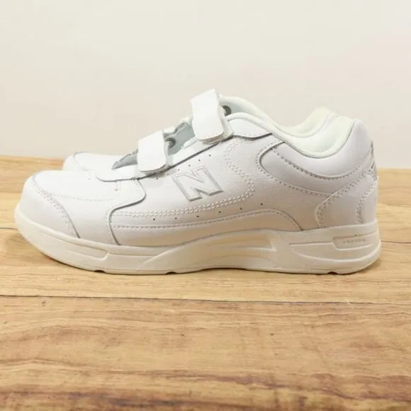 New Balance Shoes Mens 8 4E Extra Wide White Hook Loop Straps Walking 576VW