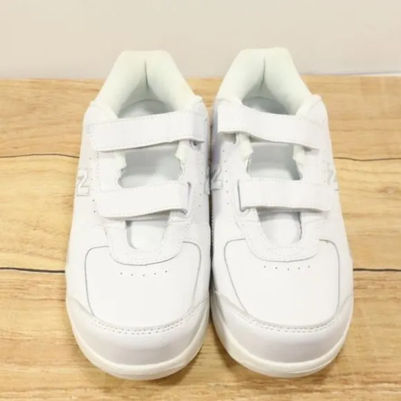 New Balance Shoes Mens 8 4E Extra Wide White Hook Loop Straps Walking 576VW