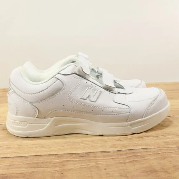 New Balance Shoes Mens 8 4E Extra Wide White Hook Loop Straps Walking 576VW