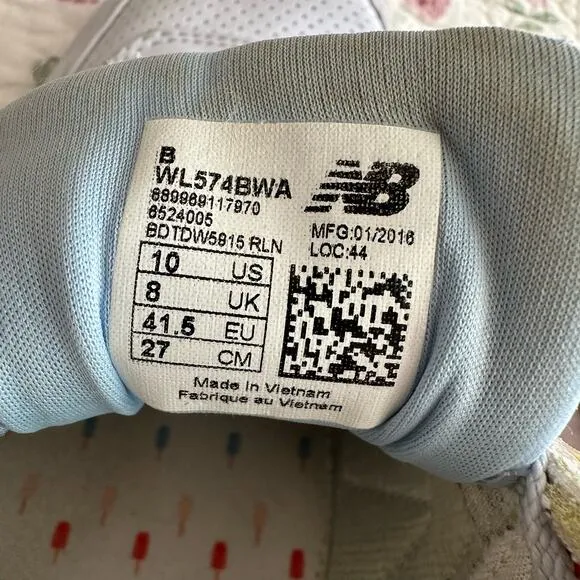 New Balance | Size 10 State Fair Collection Light Blue &amp; Purple Popsicle Lining