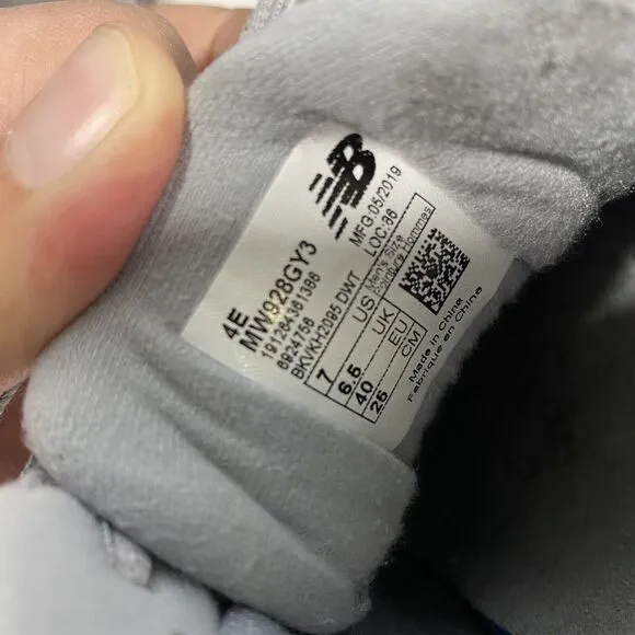 New Balance Walking Shoes Mens US 7 4E 928v3‎ Gray MW928GY3 Lace Up Dad Sneakers