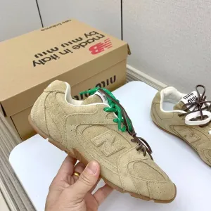 New Balance X Miu Miu 530 SL suede sneakers cinnamon
