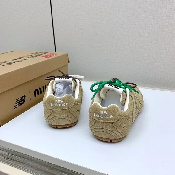 New Balance X Miu Miu 530 SL suede sneakers cinnamon