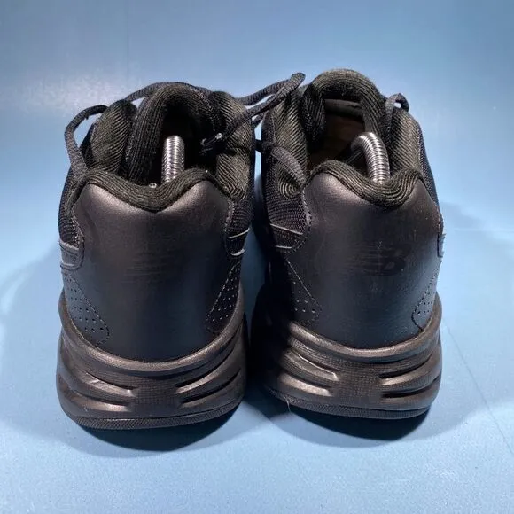 New Balance Mens 411 Comfort Ride MA411LK1 Leather Black Walking Shoes Size US 9