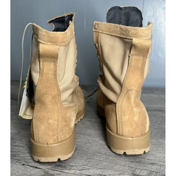 NEW Belleville Boots Mens 14.5 Tan 790 ST‎ Steel Toe Suede Combat Waterproof