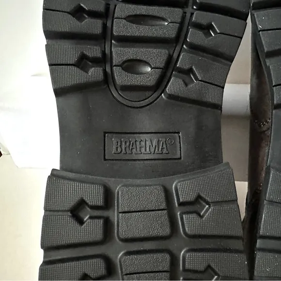 NEW BRAHMA RAID 6” BROWN STEEL TOE LACE-UP WORK BOOTS Sz13