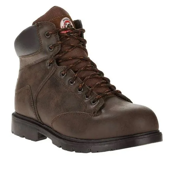 NEW BRAHMA RAID 6” BROWN STEEL TOE LACE-UP WORK BOOTS Sz13