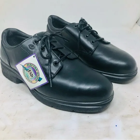 New Carolina Men’s Black Leather Work shoes