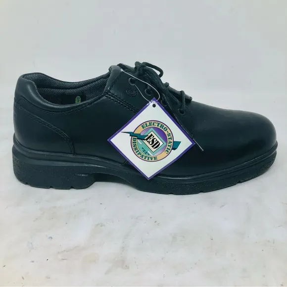 New Carolina Men’s Black Leather Work shoes