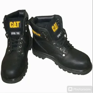New Caterpillar Steel Toe Work Boots Oil Resistant Size 7