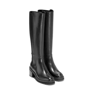 NEW Cole Haan Women's Black Gema Waterproof Tall Lug Knee-High Boots Size 9 NWOT