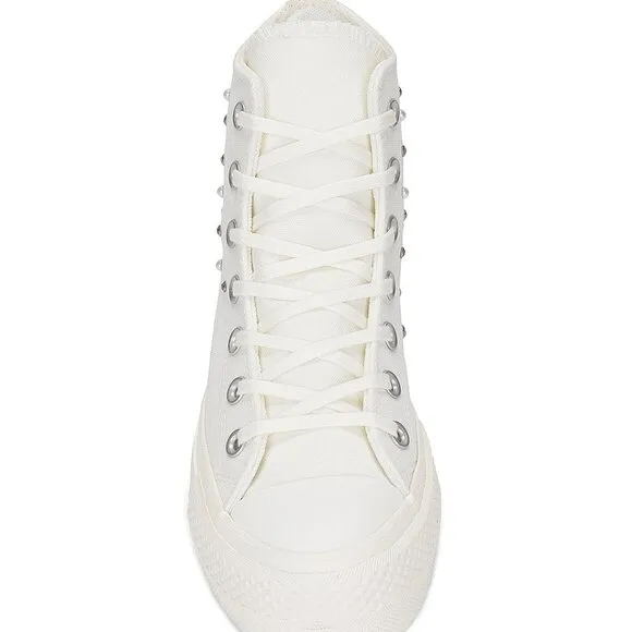 NEW Converse Chuck Taylor All Star Lift Sneaker in Egret &amp; Black WHITE PLATFORM