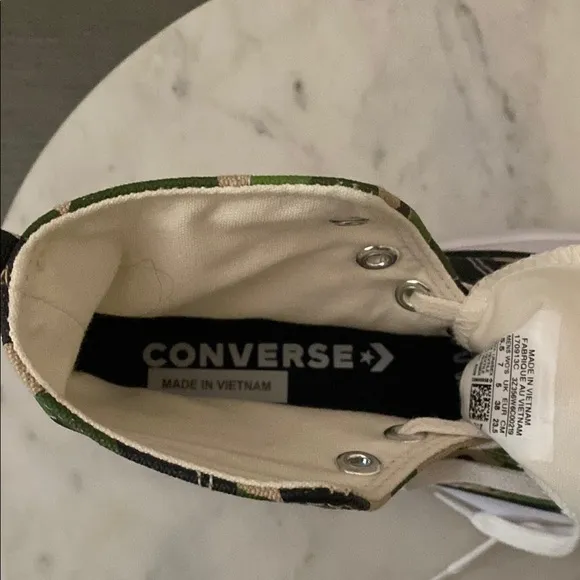 NEW CONVERSE RUN STAR HIKE “Candied Ginger PiquantGreen” Camo-Leopard Sneakers