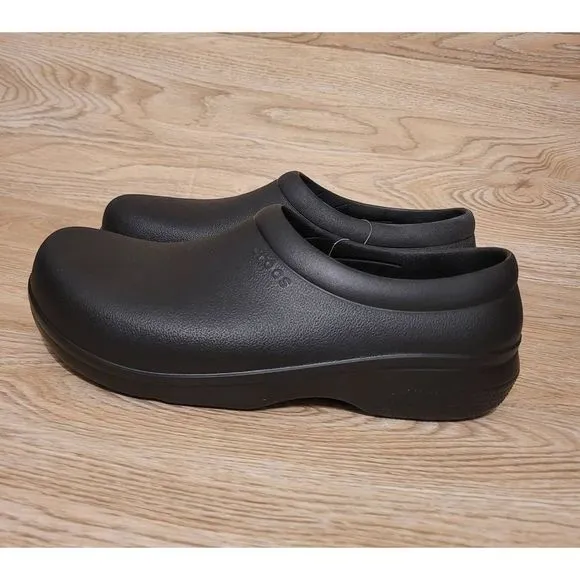 NEW Crocs On The Clock Clog Slip Resistant Shoes Size Mens 8 Womens 10 Work