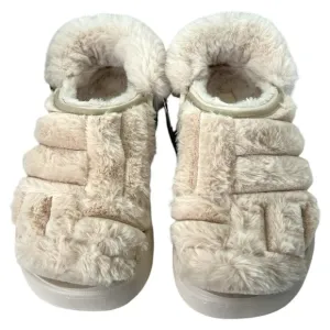 New CROCS Womens Stomp Quilted Clog 208938-160 Stucco Ivory US W 9-M 7