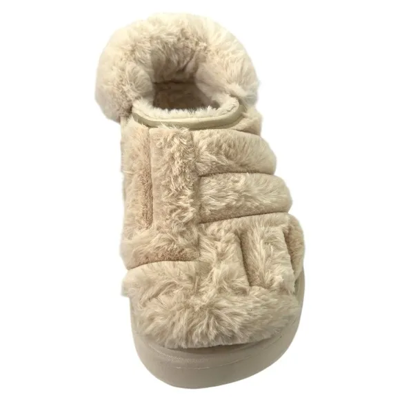 New CROCS Womens Stomp Quilted Clog 208938-160 Stucco Ivory US W 9-M 7