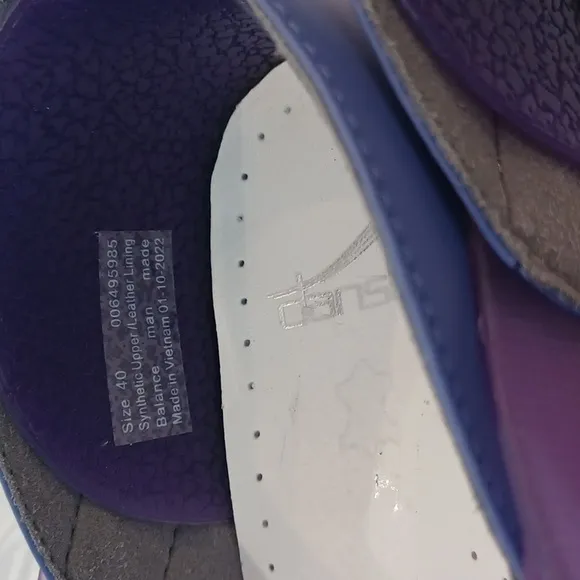 NEW Dansko Professional Purple Translucent Clog Shoes Size EU 40 Clear Jelly