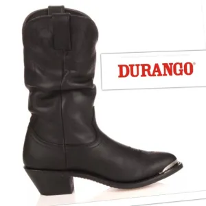 NEW Durango Western Distressed Black Leather w metal Toe Rand Women 9.5 Men 7.5