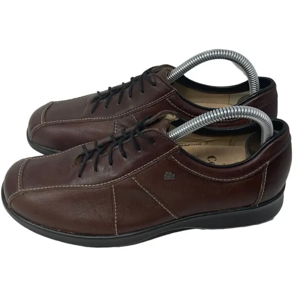 NEW FINN COMFORT Dijon Teak Comfort Shoes 6 UK Womens Size 8 US Brown Sneaker