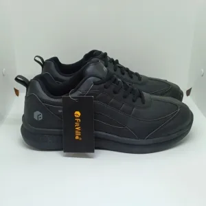 New FitVille Men's Topgrip SR Work Shoes Black Sz 9.5M