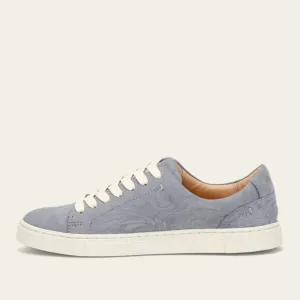 NEW FRYE Suede Ivy Low Lace Shoes Steel Blue for women 764mn