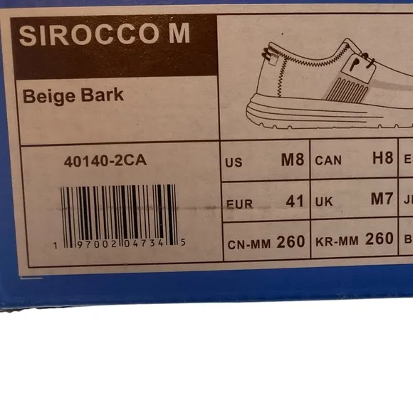 New Hey Dude Men's Sirocco - Beige Bark 8