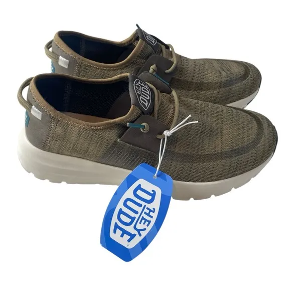 New Hey Dude Men's Sirocco - Beige Bark 8