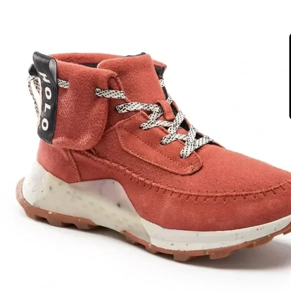 NEW Holo Quorra Red Ecco Suede Fleeced Lined Winter Boots Women’s Sz 11 NWT