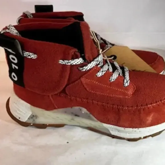 NEW Holo Quorra Red Ecco Suede Fleeced Lined Winter Boots Women’s Sz 11 NWT