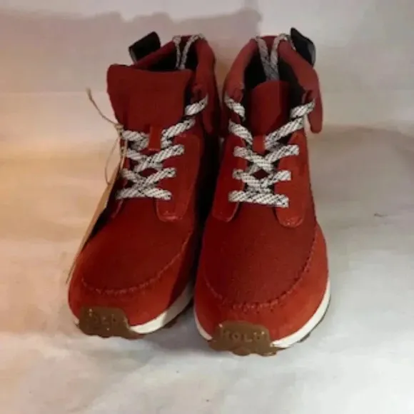 NEW Holo Quorra Red Ecco Suede Fleeced Lined Winter Boots Women’s Sz 11 NWT