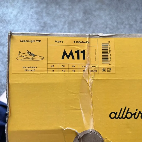 New in Box Allbirds Men’s Superlight Wool Runners Casual Sneakers | Size: 11