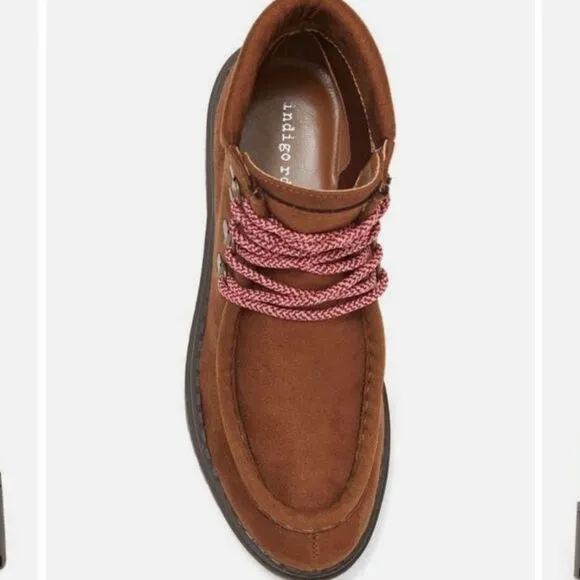 New Indigo Rd. Windsor 2 Brown hiking Boots high top sneakers suede WALLABEES 7