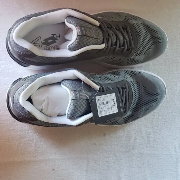 New Lotto Quaranta V Grey Cement Sneakers. Men 11,5